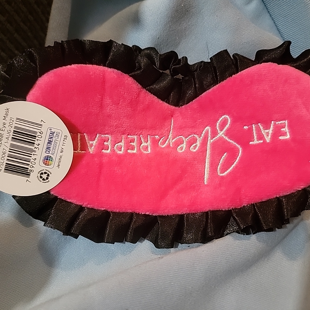 Pink and Black Eye Mask